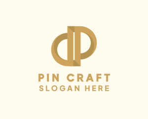 Elegant Bronze Letter P logo design