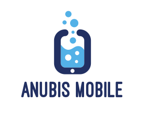 Smartphone Water Bubbles logo design