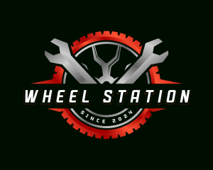 Wrench Wheel Automotive logo