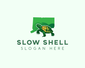 Connecticut Turtle Reptile logo design