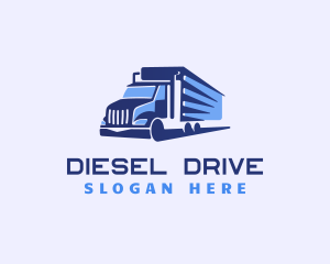 Logistics Trailer Truck logo