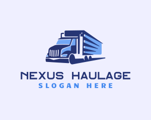 Logistics Trailer Truck logo