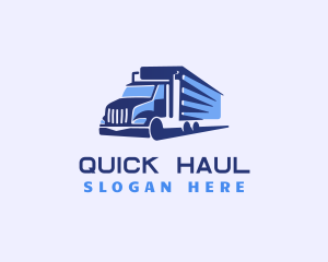 Logistics Trailer Truck logo design