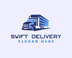 Logistics Trailer Truck logo design