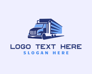 Diesel - Logistics Trailer Truck logo design