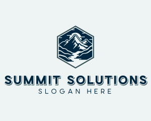 Peak Mountain Summit logo design