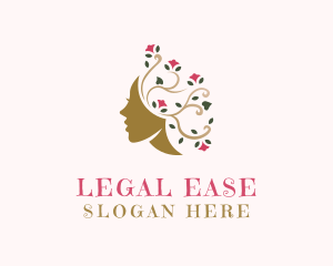 Floral Hair Salon Logo