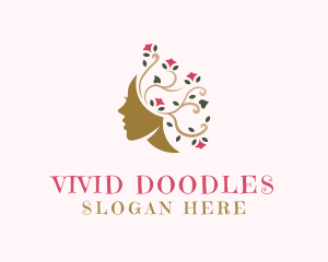 Floral Hair Salon logo design