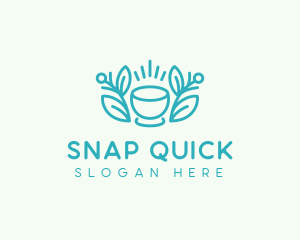 Organic Coffee Cup logo design