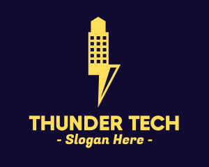 Electric Thunder Building logo design