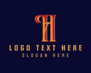 Retro Firm Letter H  logo