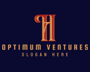 Retro Firm Letter H  logo design