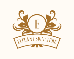 Luxury Floral Event logo design