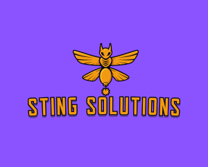 Flying Wasp Explosive logo design