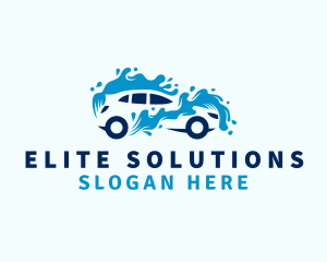 Vehicle Water Washing  logo design