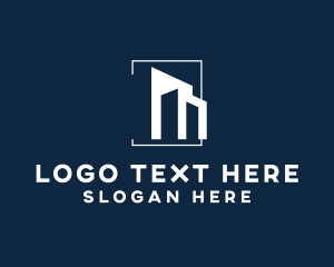 Modern Construction Building logo