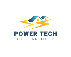 Residential Power Electricity logo design