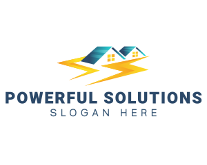 Residential Power Electricity logo design