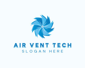 Air Conditioning Ventilation Fan logo design