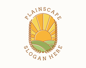 Farming Field Land logo design