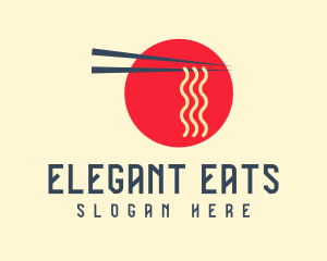 Japanese Restaurant Ramen Noodle logo design