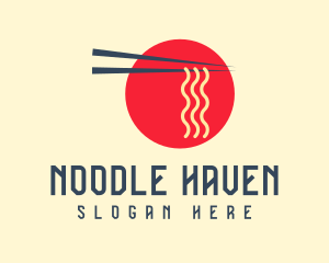 Japanese Restaurant Ramen Noodle logo design