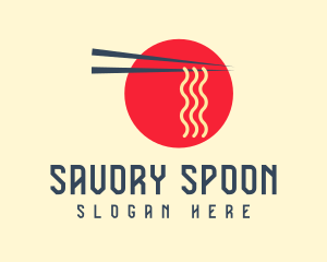 Japanese Restaurant Ramen Noodle logo design