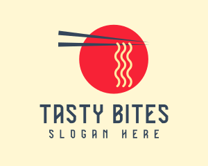 Japanese Restaurant Ramen Noodle logo design