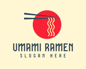 Japanese Restaurant Ramen Noodle logo design