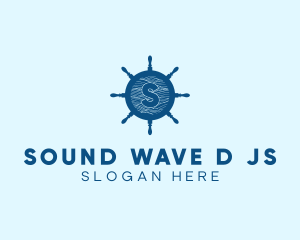 Sailor Wheel Wave logo design