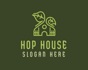 Leaf House Landscape logo design