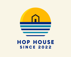 Beach Tiny House logo design