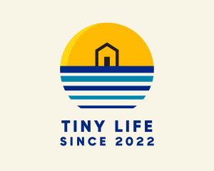 Beach Tiny House logo design