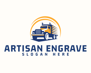 Truck Cargo Logistics logo design