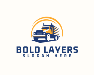 Truck Cargo Logistics logo design