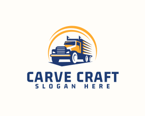 Truck Cargo Logistics logo design