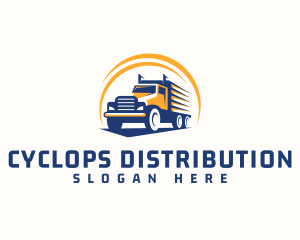 Truck Cargo Logistics logo design