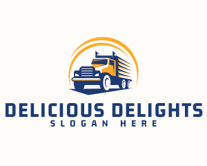 Truck Cargo Logistics logo design