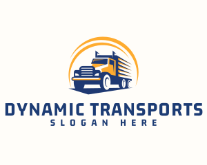 Truck Cargo Logistics logo design