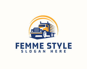 Truck Cargo Logistics logo design