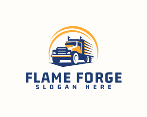 Truck Cargo Logistics logo design