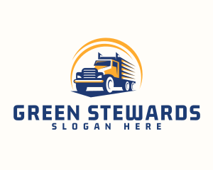 Truck Cargo Logistics logo design