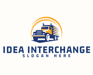 Truck Cargo Logistics logo design