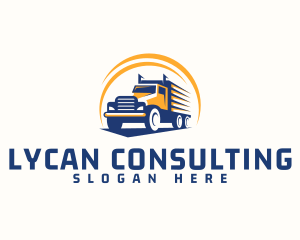 Truck Cargo Logistics logo design