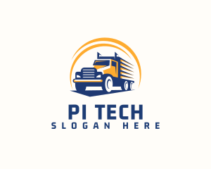 Truck Cargo Logistics logo design