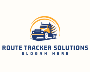 Truck Cargo Logistics logo design