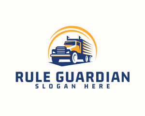 Truck Cargo Logistics logo design