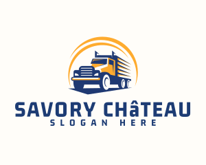 Truck Cargo Logistics logo design