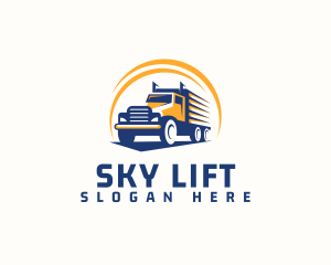 Truck Cargo Logistics logo design