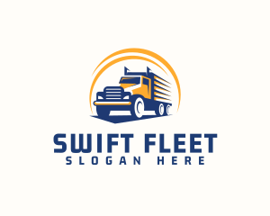 Truck Cargo Logistics logo design